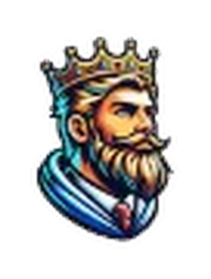 Exact original KingSpells crowned king logo, restored and upscaled